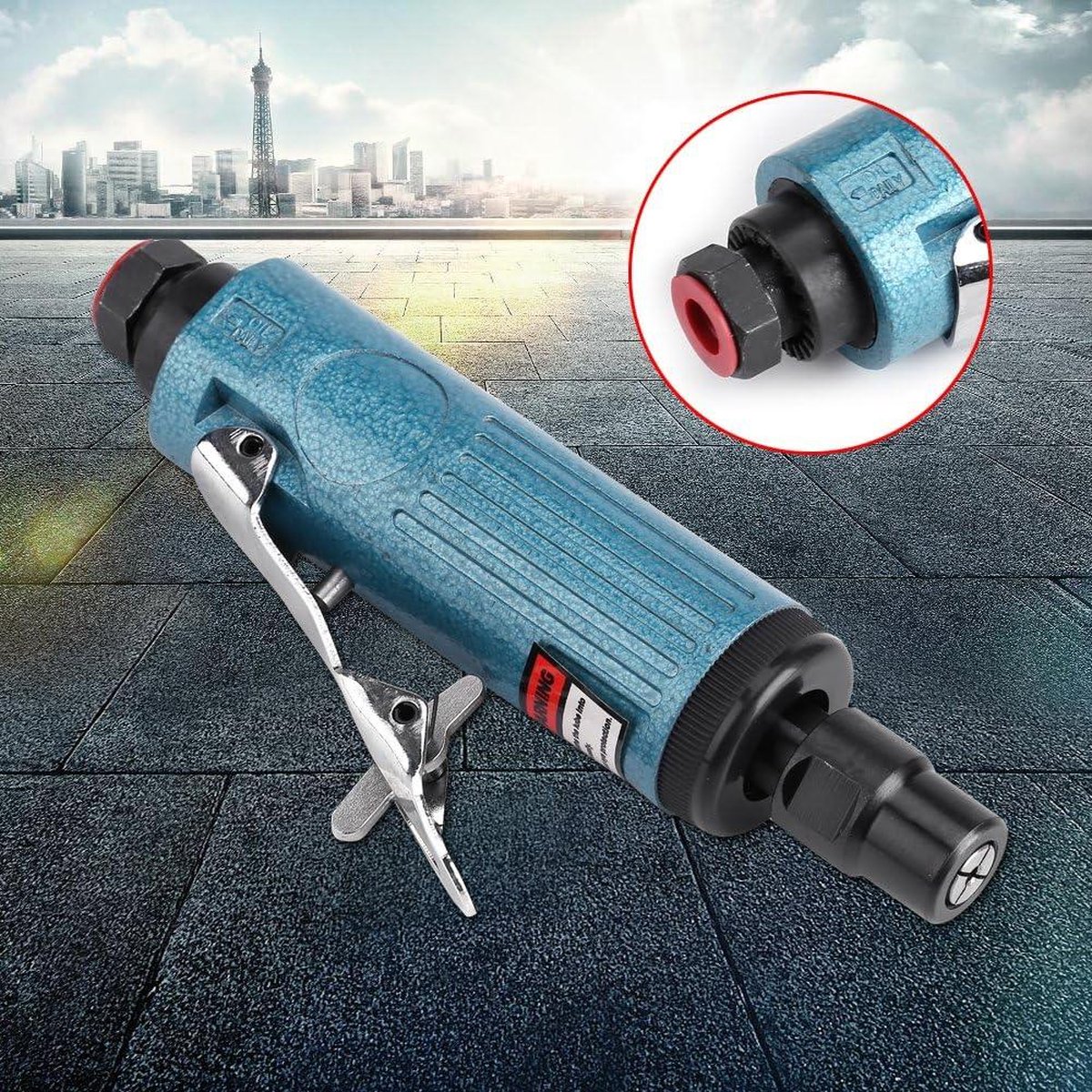 1/4 inch Cut Off Air Pneumatische Hoekslijpmachine - Polijstmachine voor Slijpen en Reinigen - Zilver .