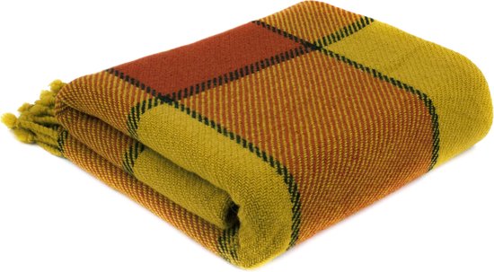 Wollen Plaid Red Ivanna - 100% Zuivere wol deken - 150x200cm - 1500g EAN: 8720299375987 Plaid Merkloos
