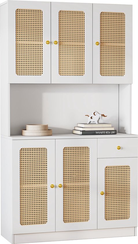 Merax Commode à 3 tiroirs et 2 Portes, Commode avec Tiroirs, avec Merax Commode à 3 tiroirs et 2 Portes, Commode avec Tiroirs, avec