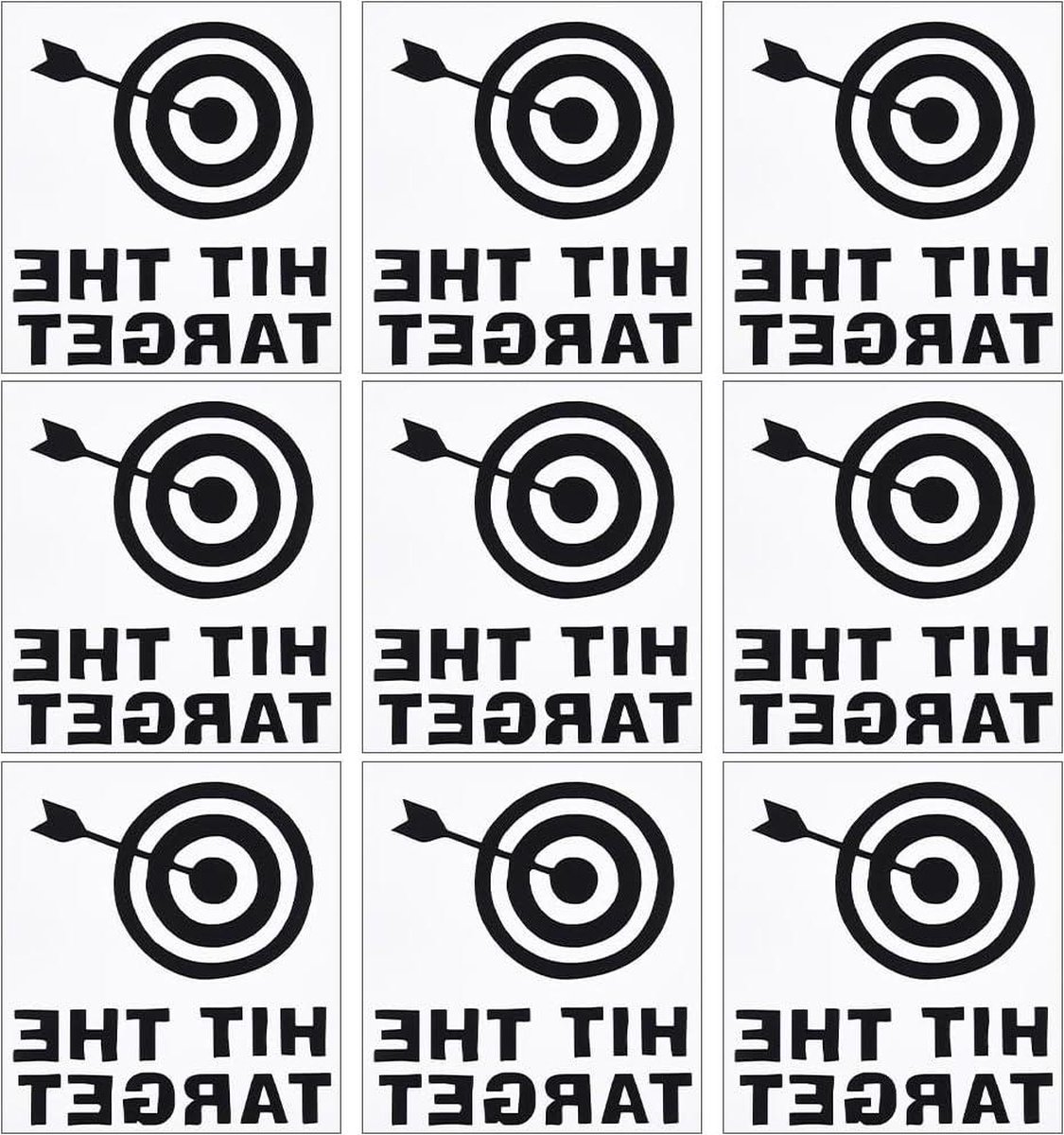 Image of 10 Stuks Toilet Richtstickers - Hit the Target - Geschikt voor Urinoirs - Badkamer Stickers .