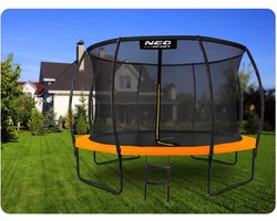 Geprofileerde tuintrampoline 12ft/374cm met Neo-Sport intern net