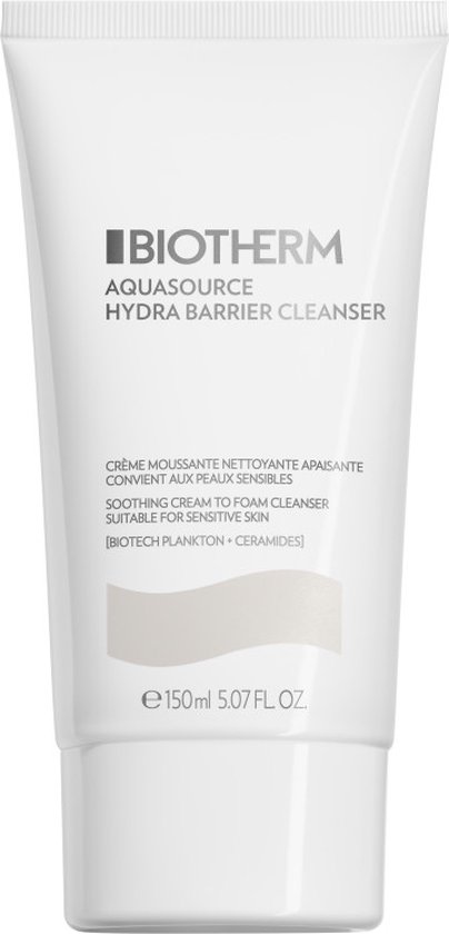 Biotherm Aquasource Hydra Barrier Cleanser - Hydraterende Gezichtsreiniger - Niacinamide - Ceramiden - 150ml