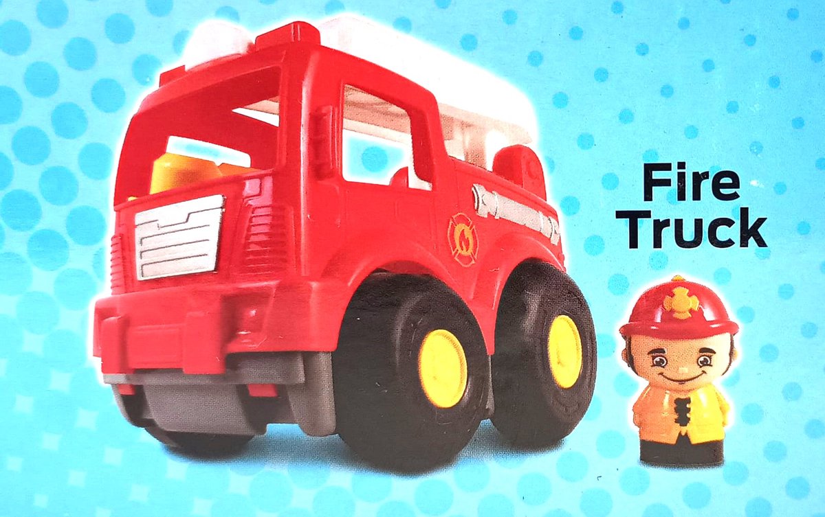 Toy Brick - Brandweerwagen Blokkenstet - 8 Delig - 18m+