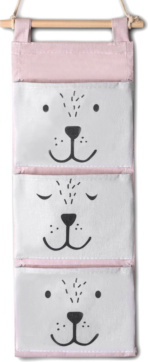 Nukido hangende speelgoedorganizer - roze