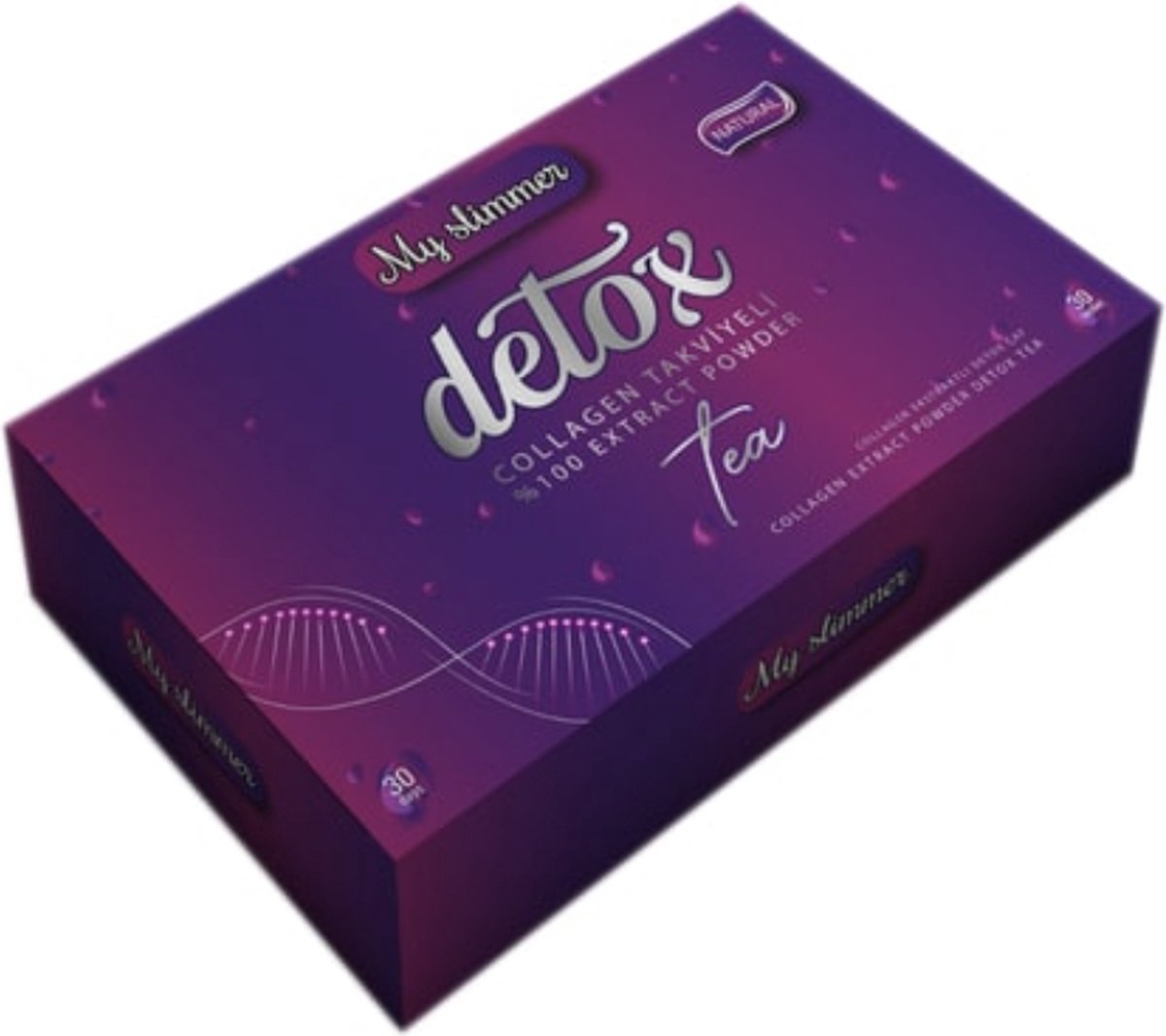 Goedkoopste Nieuw !!!!! My Slimmer Collagen Supplemented Detox Tea Slim Detox Thee Gemengde Kruidenthee / Afvallen 100 Natuurlijke Thee