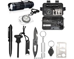 Survival Kit - Outdoor Noodpakket - Camping Set - Overleving Kit - Inclusief Opbergcase - Emergency - Medium - Rheme