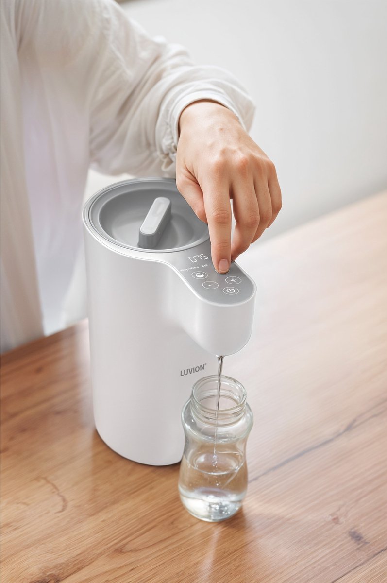 LUVION® EasyMix Instant Warmer Waterdispenser Wit - 2 in 1 - Baby Flessenwarmer & Heetwaterdispenser thumbnail 6