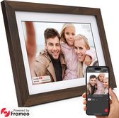 Bol.com Kantman Digitale fotolijst I 32GB I - 10.1 inch - HD - Noten Bruin - Frameo App - Fotokader - Wifi - IPS Touchscreen - N... aanbieding