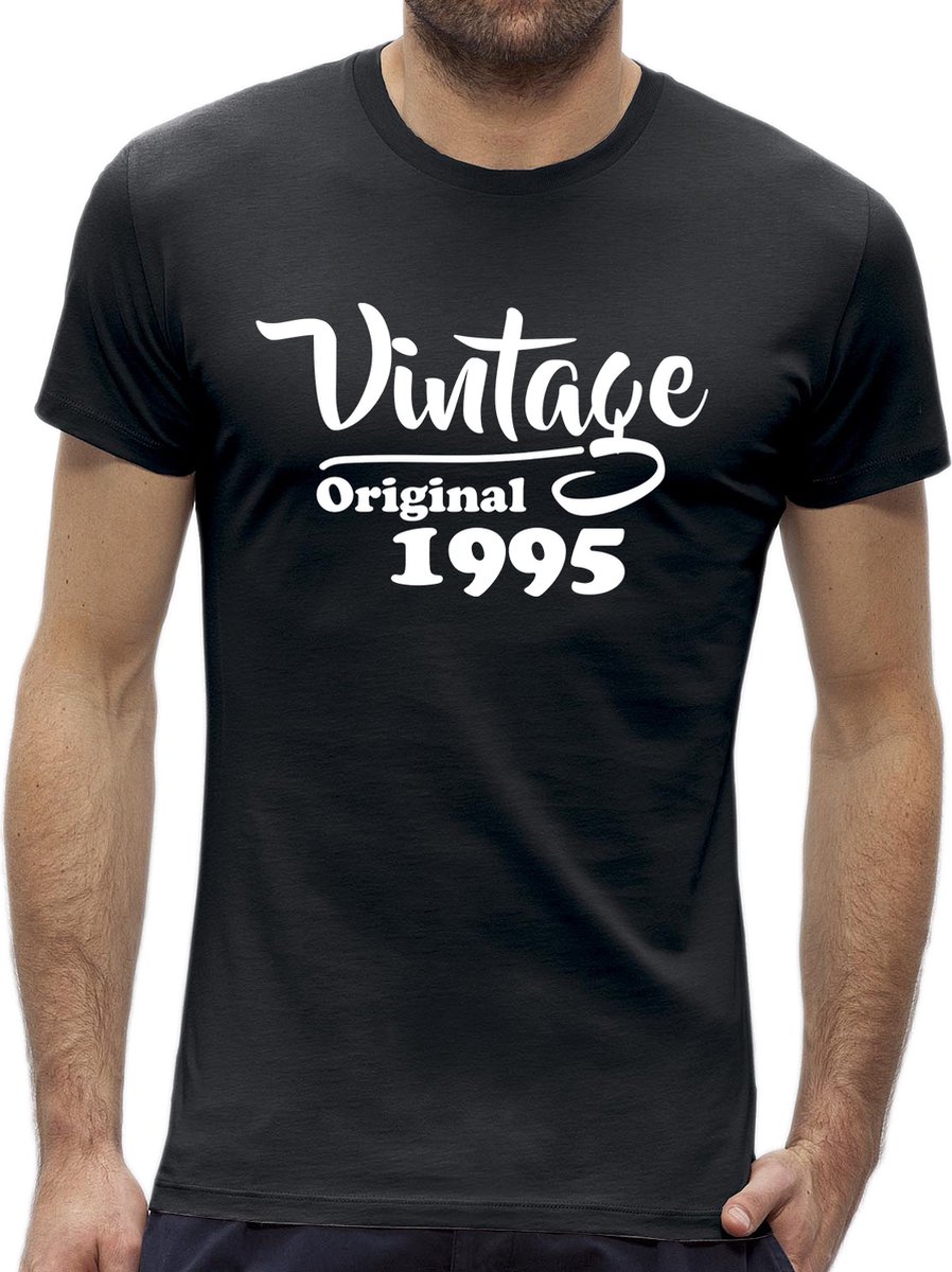 Leeftijd 30 jaar t-shirt - Vintage / kado tip / heren maat L / origineel verjaardag cadeau man
