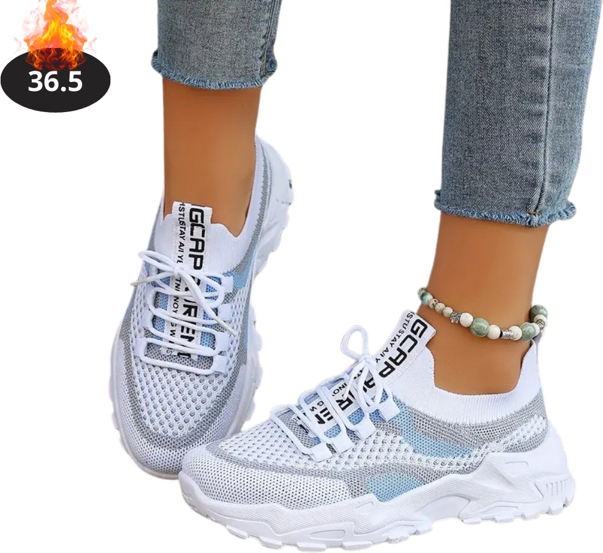 Nivard Schoenen Dames Sneakers Comfortabel Sportief Casual Volwassen Blauw