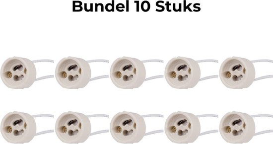 Lot de raccords GU10 10 pièces - Raccord - Raccord de lampe