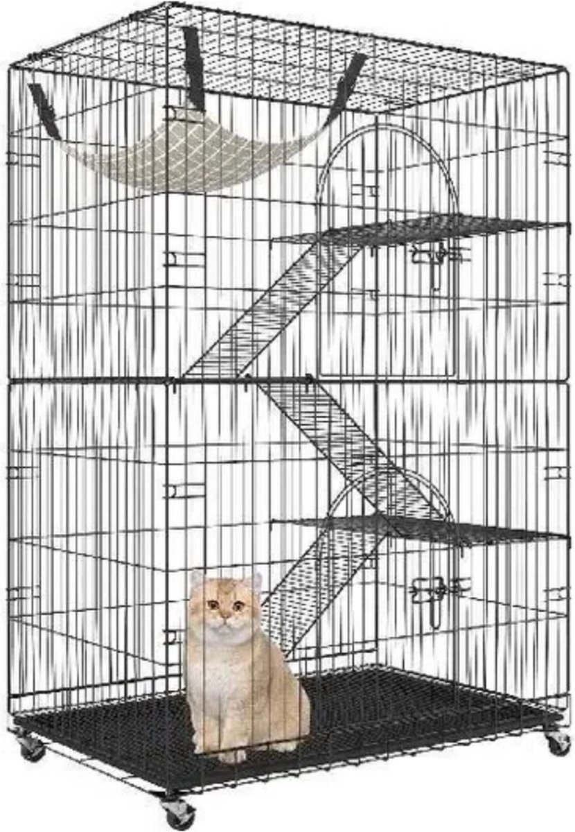 Kattenbench – Tot 14KG – Kattenren – Katten kooi – Opvouwbaar