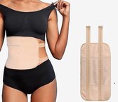 Nifkos Castor Olie Pack – Herbruikbare Wrap voor Buik, Nek, Benen en Armen – Comfortabel, Verstelbaar en Waterdicht – Huidskleur - castor oil - bodyolie