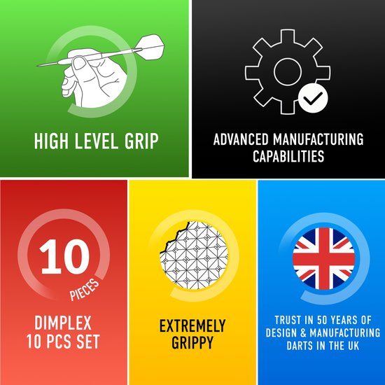 Dimplex S3 Bomb 90% tungsten 23Gr - Harrows van Dimplex — afbeelding 5