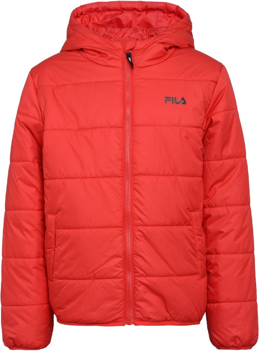 Fila Teens unisex gewatteerd jack Berghuelen Puff Jacket True -170/176 Rood