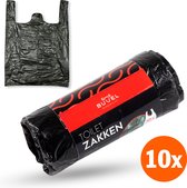 Buvel® Toilet Afvalzakken – 10 Stuks voor Campingtoilet met Handige Handvaten