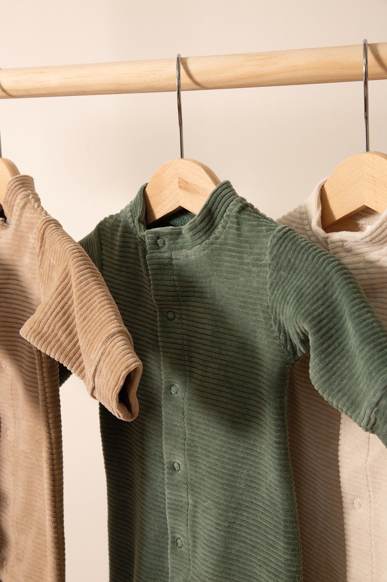 Boxpakje 62/68 Forest Green velvet rib