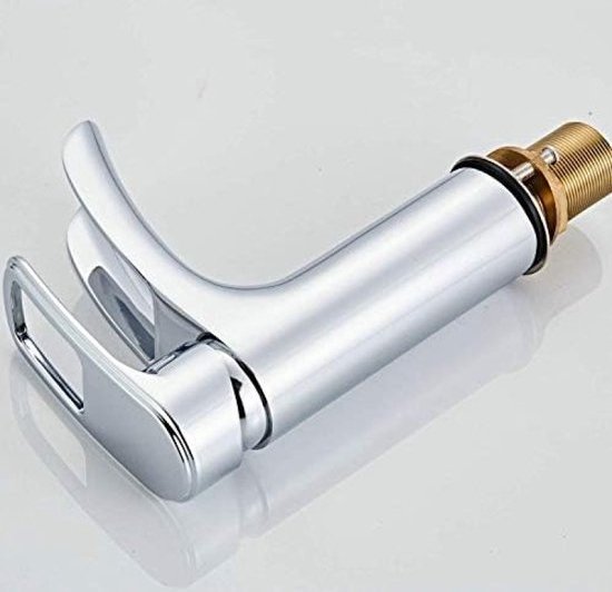 Beelee Antiek Messing Enkele Gat Enkele Hendel Mono Badkamer Wastafel Tap, Garderobe Wastafel Kranen