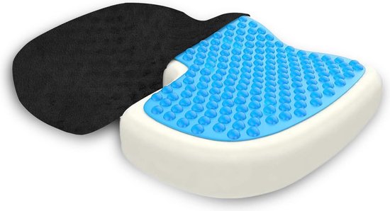 Innovagoods Ergonomisch En Orthopedisch Gel Zitkussen Met Honingraatstructuur En Kussenhoes