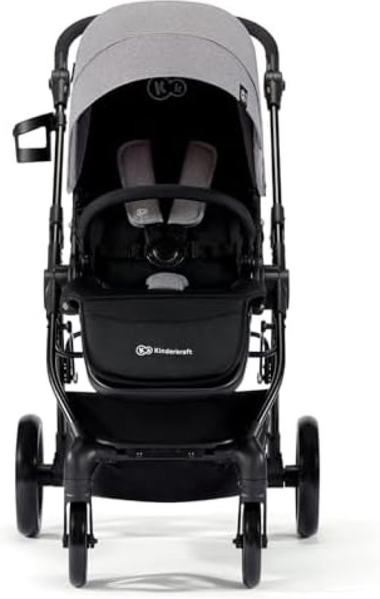 Prénatal Luxe Buggy – Kinderwagen Met Boodschappenmand En Zonneklep Verstelbare Wandelwagen Inklapbaar Met 1 Hand Plooibuggy Grijs