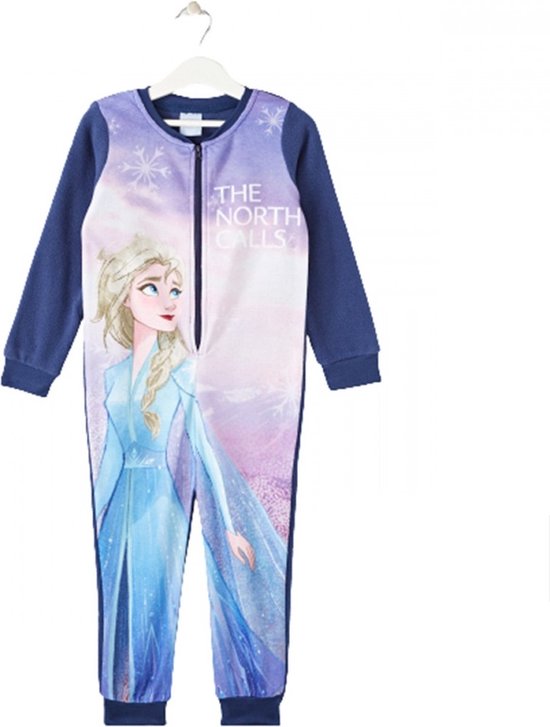 Frozen Onesie - housesuit - combinaison - pyjama - bleu - Taille 92/98 - 2/3 ans