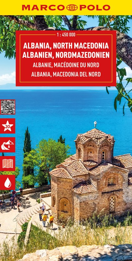 Marco Polo Maps- Albania and North Macedonia Marco Polo Map