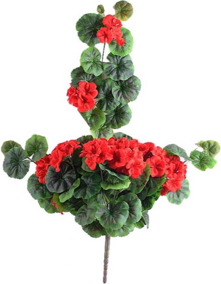 Buitengewoon Boet Kunstbloem geranium 70 cm, rood Buitengewoon de Boet