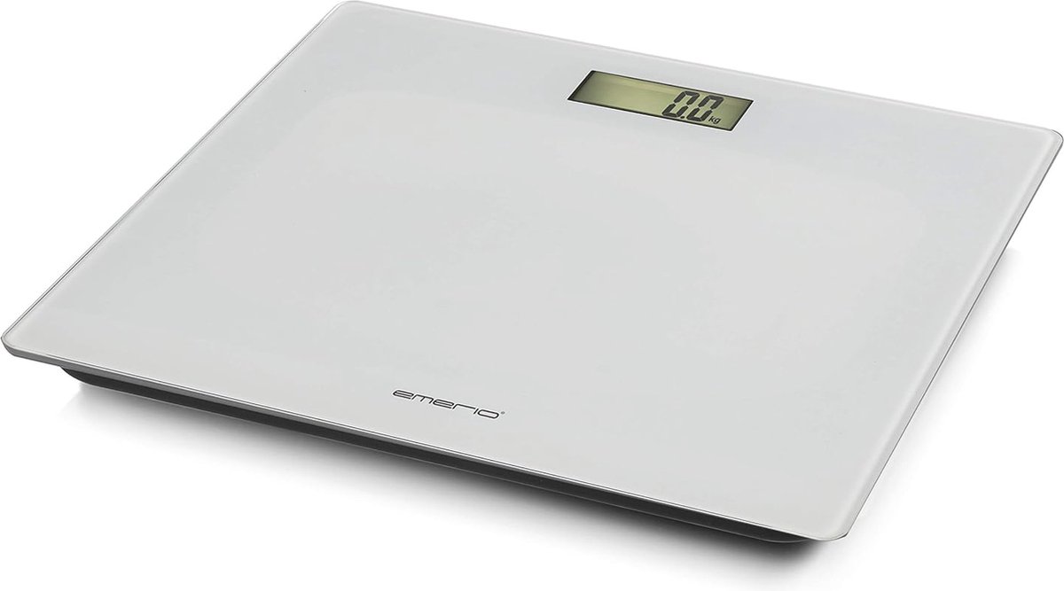 Digitale Personenweegschaal met Nauwkeurige Sensoren - Tot 180kg, LCD-display, Glas