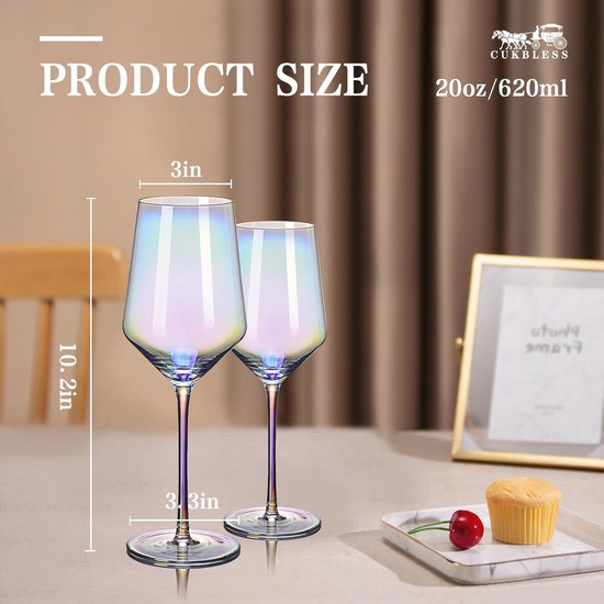 Wine Wijnglas Rood 400 ml Set van 4 Stuks