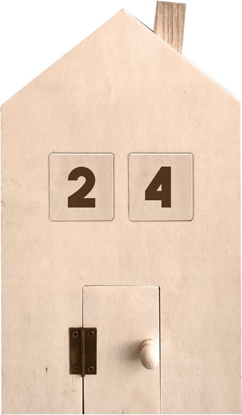 Artemio Adventskalender huisje 15,5x25x4 cm