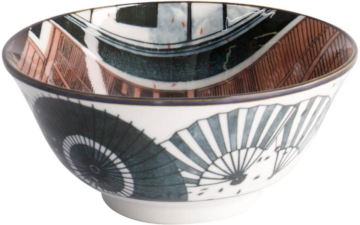 TOKYO DESIGN STUDIO - Asakusa Bowl 14.8x7cm 550ml Geisha 21555 6/48