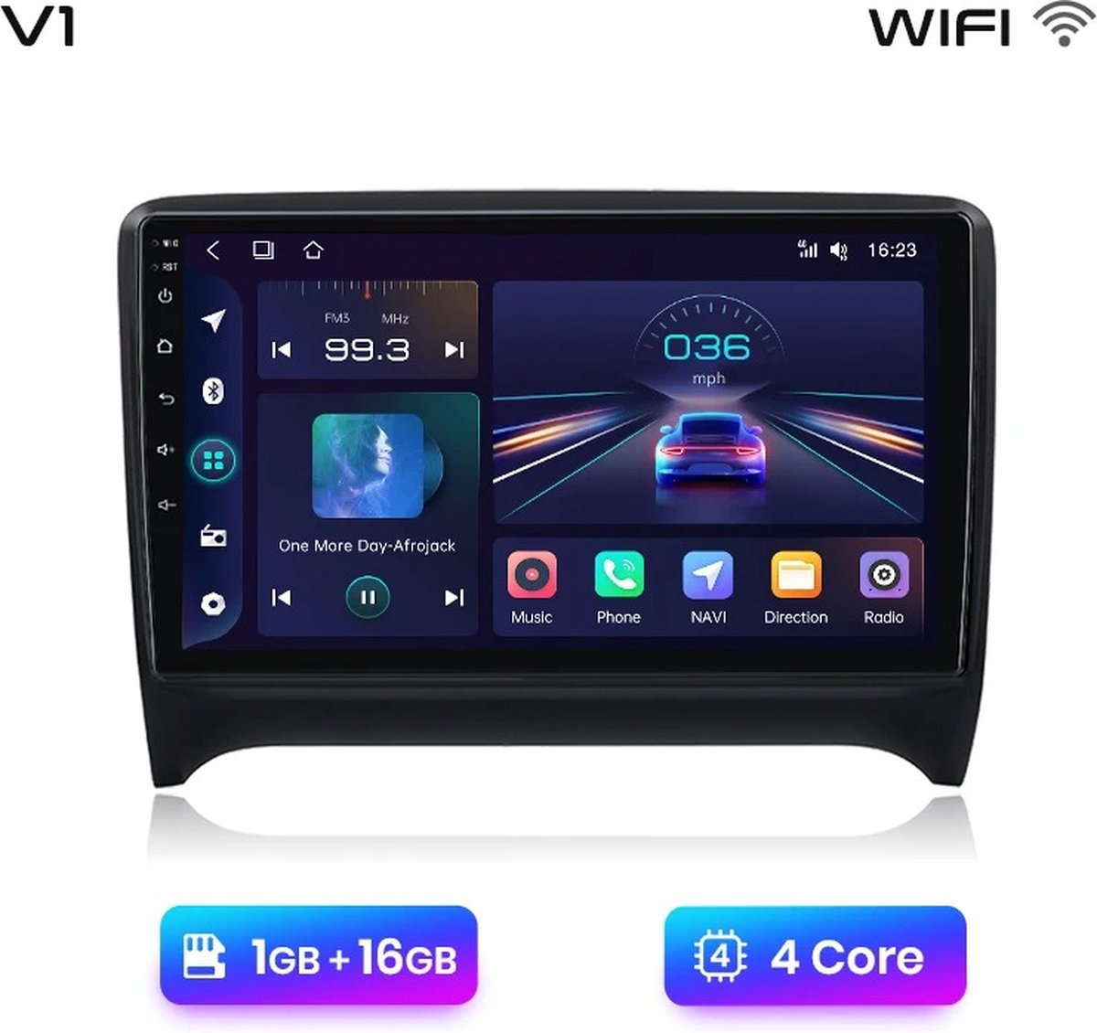 Autoradio - Android Auto - Bluetooth Radio - Audi TT MK2 8J 2006-2014
