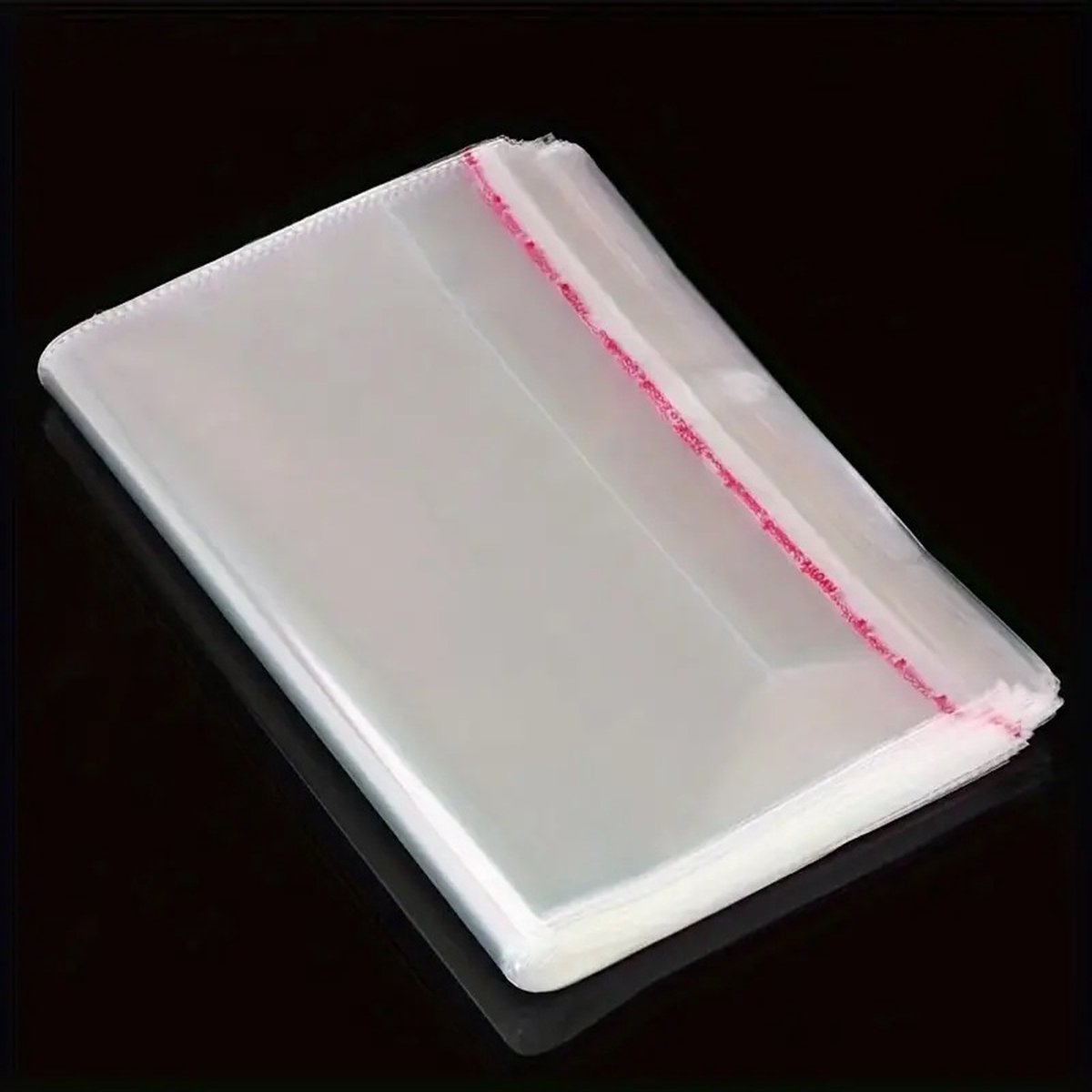 SUNMOOL Zelfklevende OPP zakjes - Doorzichtige Plastic Zakken - Transparant - 12x36cm - 100 stuks