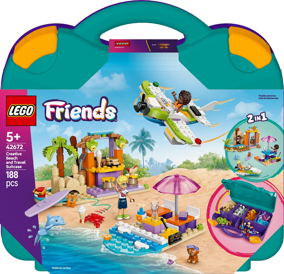 LEGO Friends Creatieve strandkoffer Speelgoed voor 5 jaar en ouder  42672
