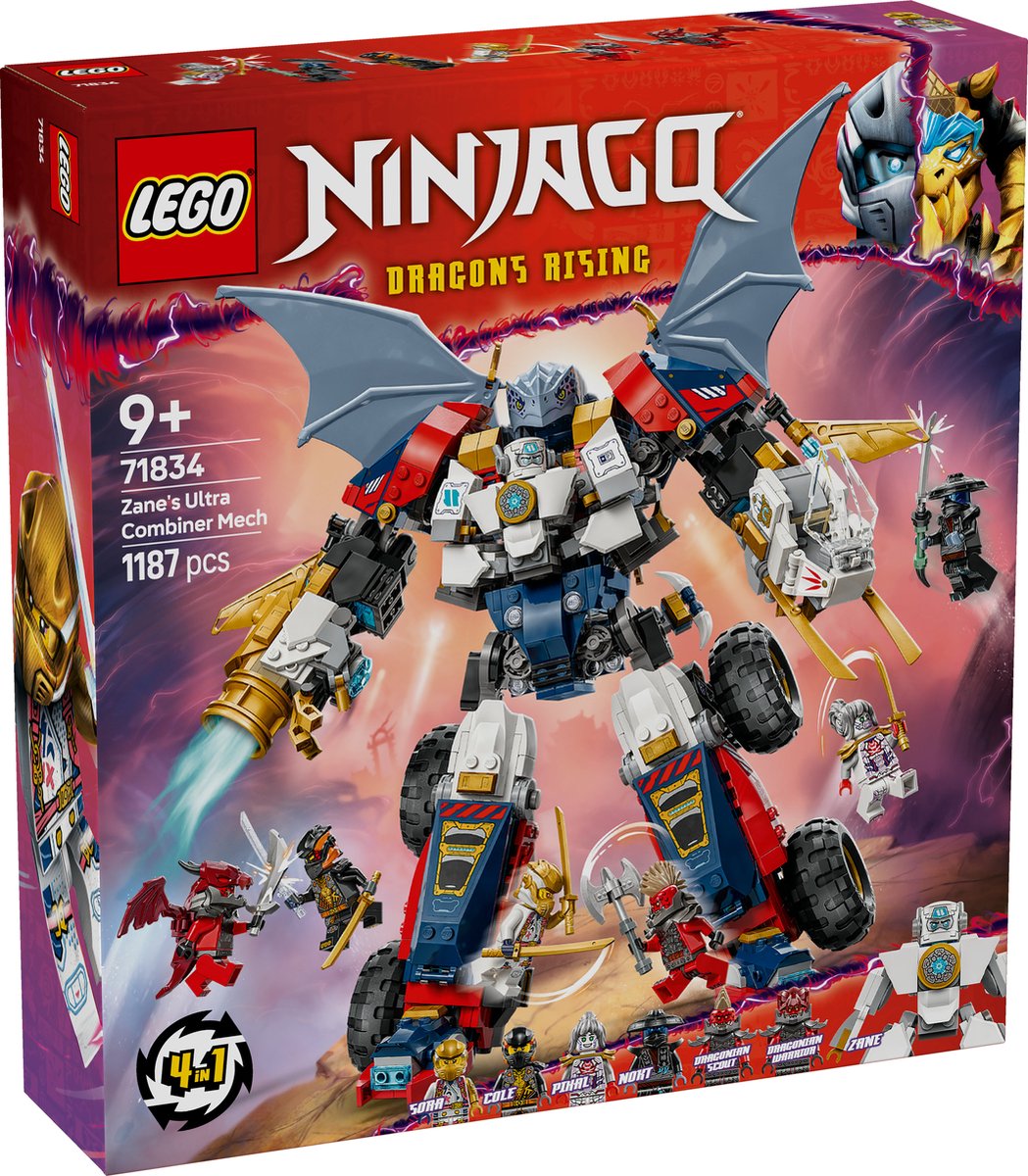LEGO NINJAGO Zane's ultra-combomecha 4-in-1 - 71834 — afbeelding 19
