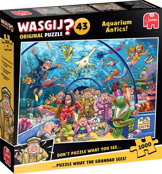 Wasgij Original 43 - Aquarium Capriolen! - 1000 stukjes puzzel - Legpuzzel