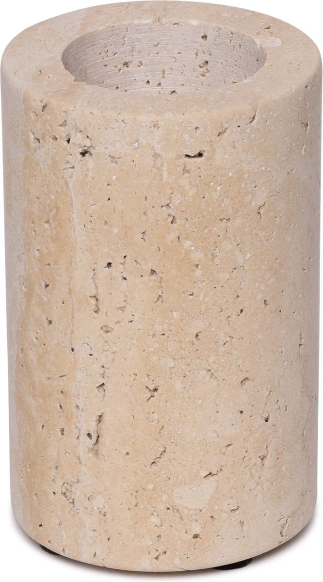 MOOISA - Travertine waxinelichthouder L Ø6x10cm