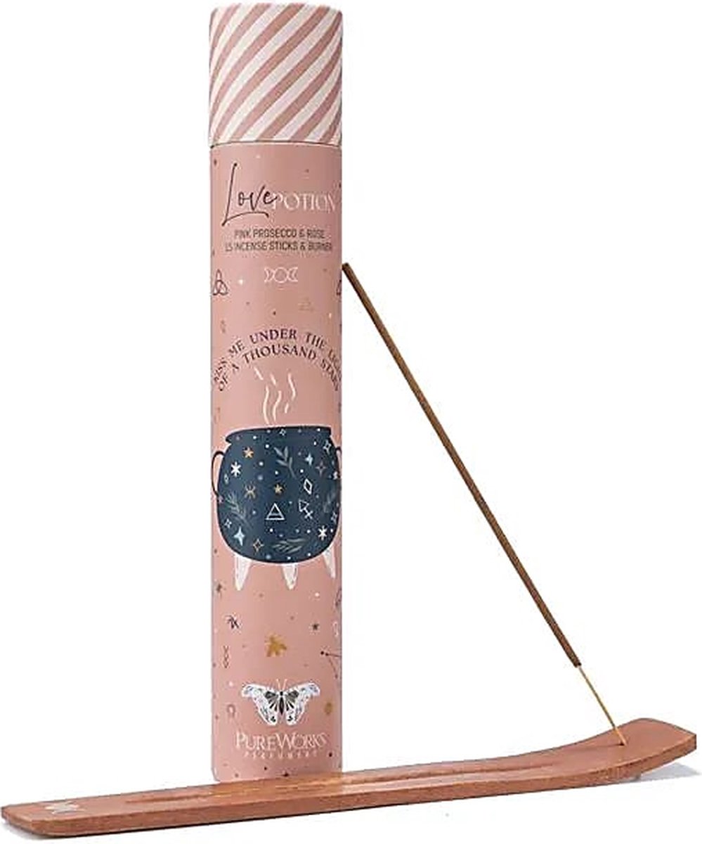 Wierookstokjes Celestial Magic 'Love Potion' in koker, inclusief houder