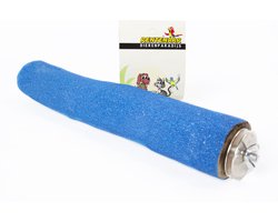 papegaaien zitstok- vogel zitstokken- zitstok- papegaaien standaard blauw xl 33 cm lang en 5 cm doorsnee