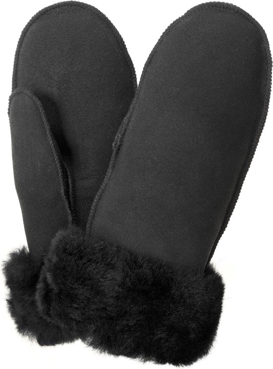 Mitaines- Donja - HD- Agneau islandais-mouton suédé-noir- taille M