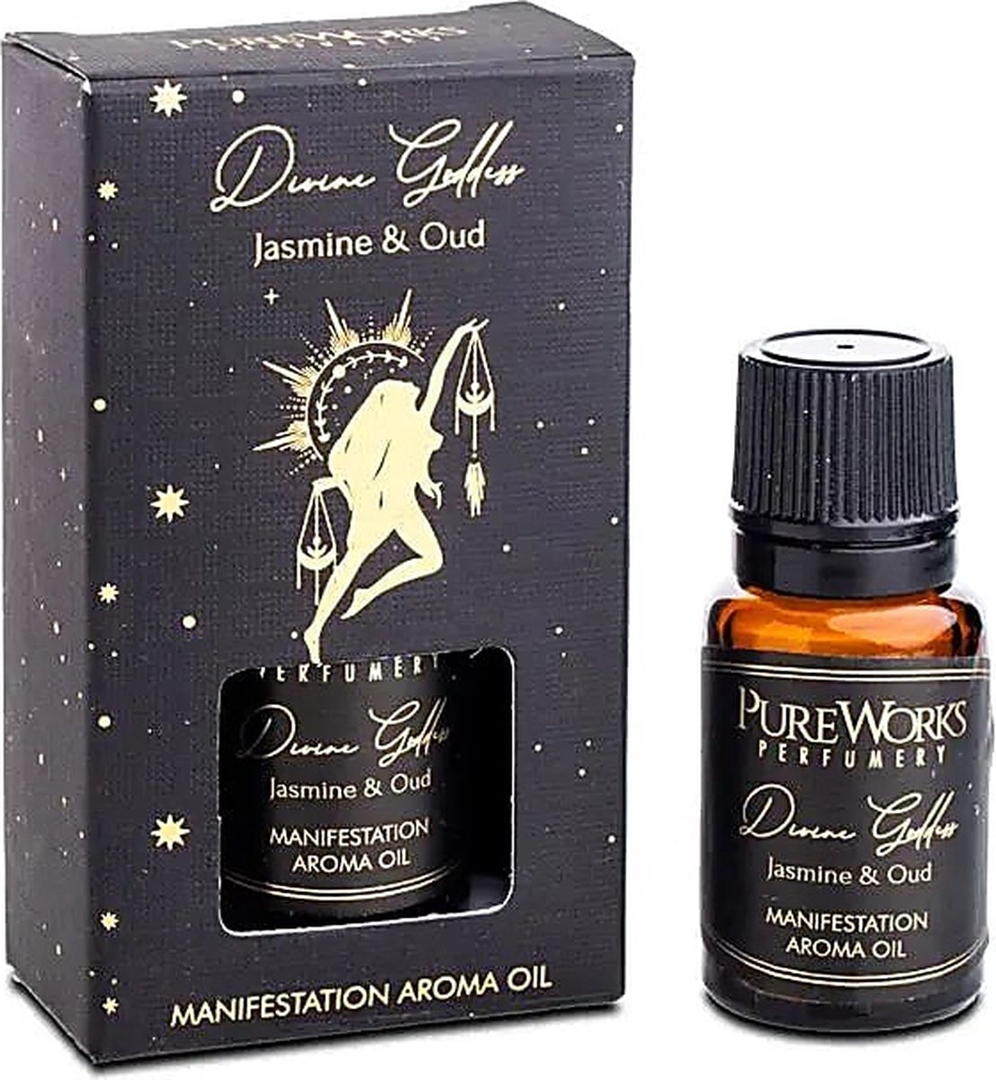 Goedkoopste Pure Works - Divine Goddess - Geurolie - Manifestatie - Olie - Jasmijn - Oudh - 10ml - Song of India