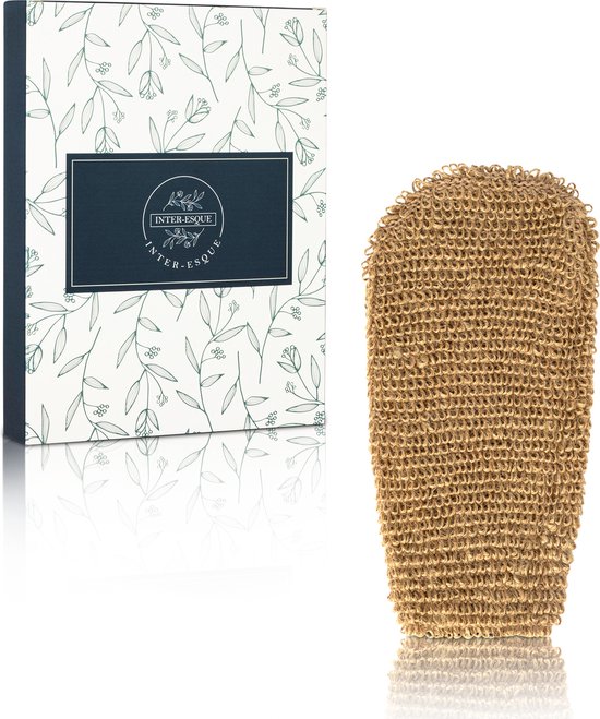 INTER-ESQUE Scrub Handschoen - Exfoliating Glove - Hennep & Katoen