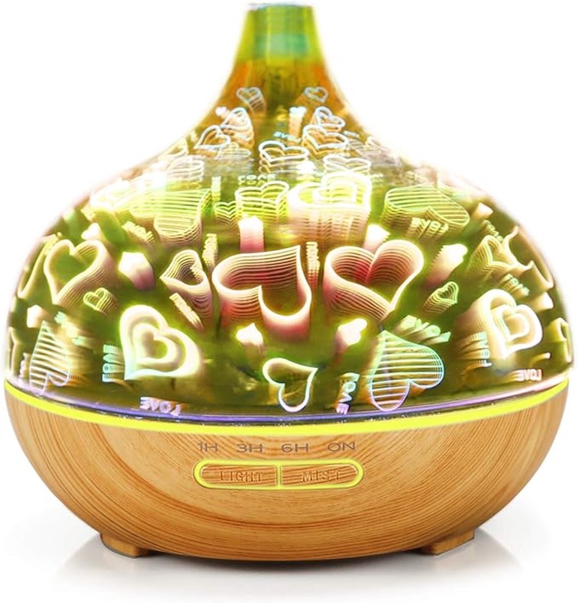 Goedkoopste Creative New Product Ultrasone Vervoer 3D Glas Aroma Diffuser D
