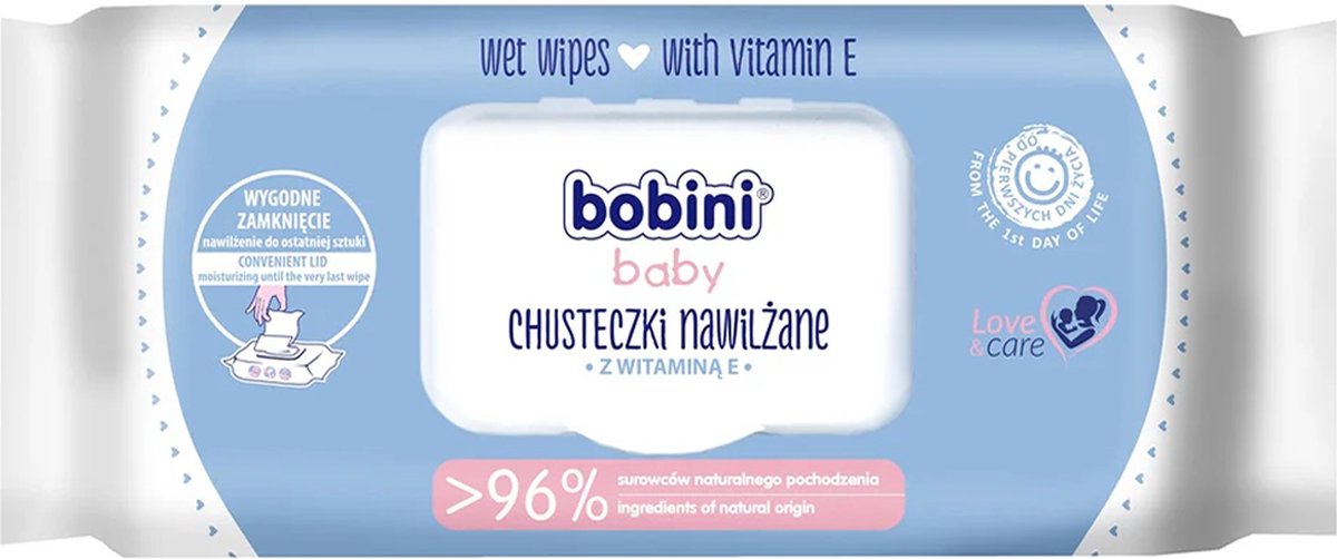Goedkoopste Bobini Baby - Met Vitamine E - Billendoekjes - 60 Stuks