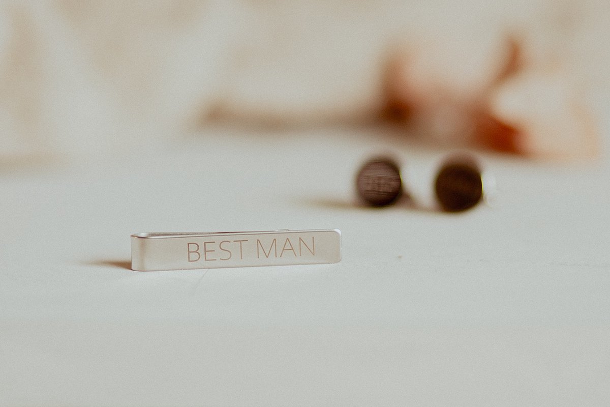 BolleToet - Dasspeld BEST MAN - bruiloft - wedding - stropdas
