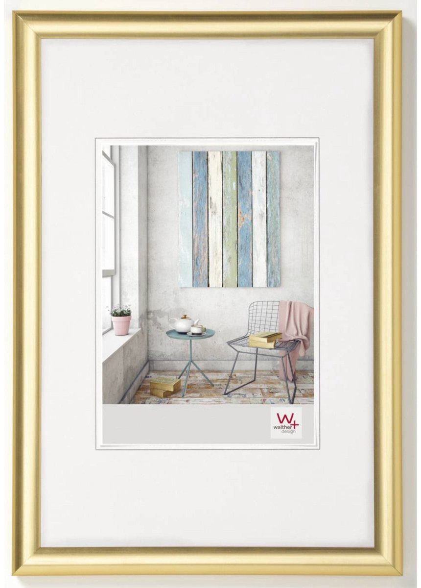 Walther Trendstyle - Kunststof lijst - Fotoformaat 15x20 cm - Goud