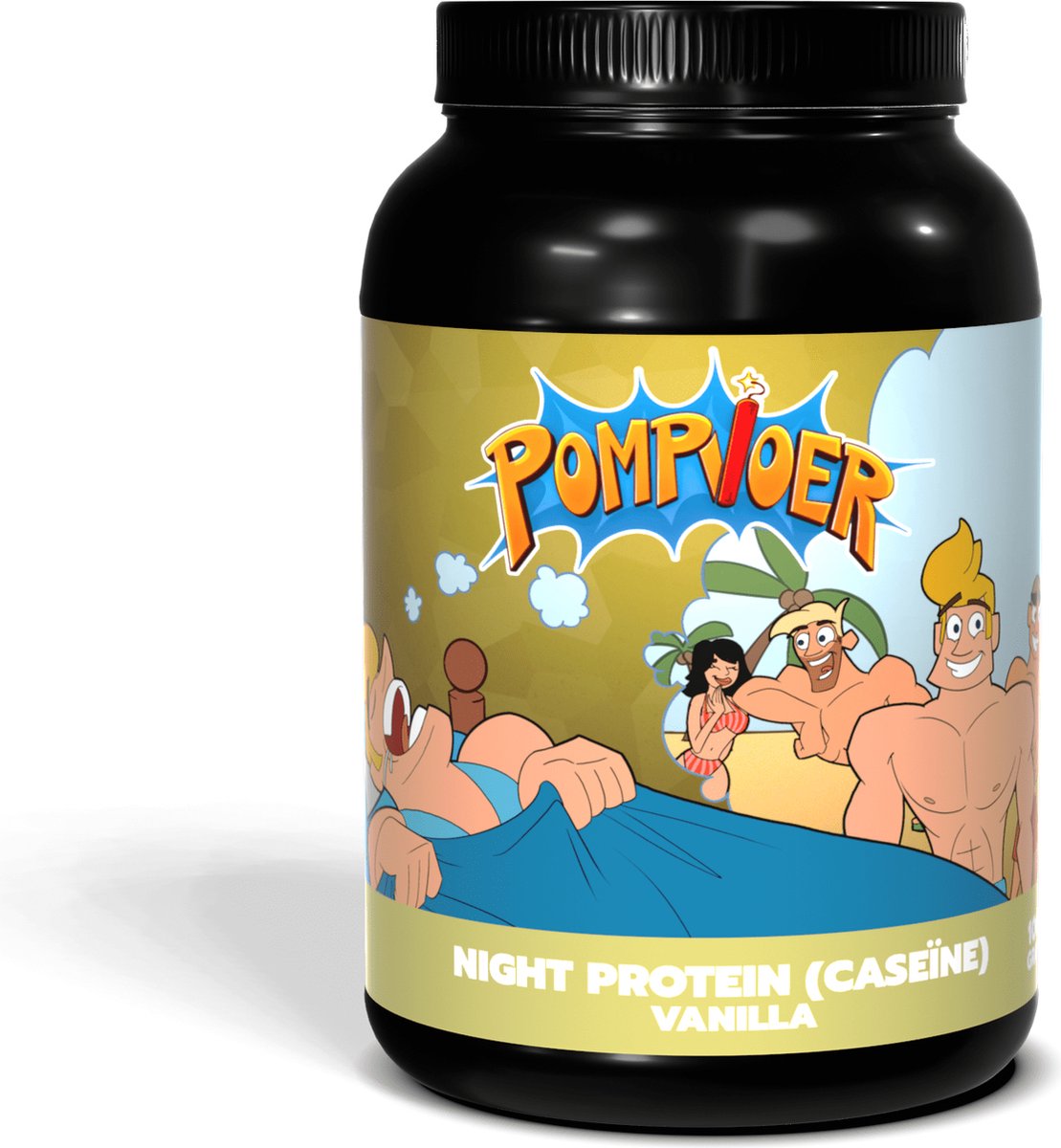 Goedkoopste POMPVOER - NIGHT PROTEIN (CASEÏNE) - VANILLE - 1000 GRAM (33 shakes