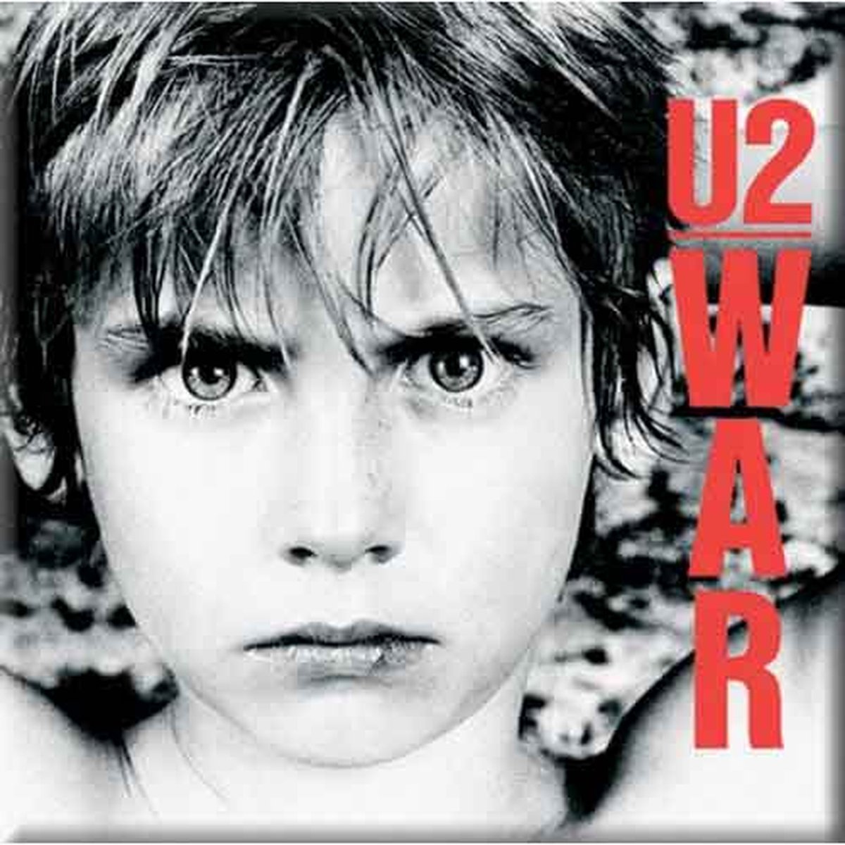 U2 - War - Koelkast Magneet - 7.5 x 7.5 cm