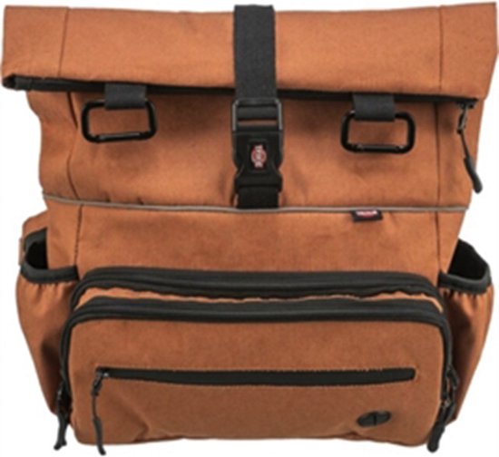 Trixie rolltop rugtas met heuptas met riem roest 55x130 cm