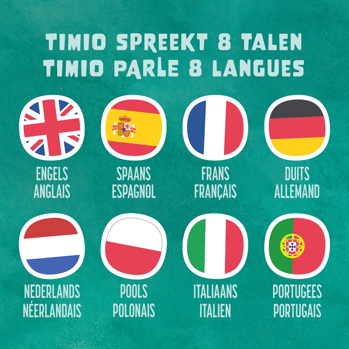 TIMIO Player Starter Kit + 5 Discs – Model 2024 - Batterijen | Kinderliedjes, Verhaaltjes & Quizvragen | Leert Letters, Kleuren, Getallen, Dieren | 8 Talen (NL/FR/EN/DE...) — afbeelding 4